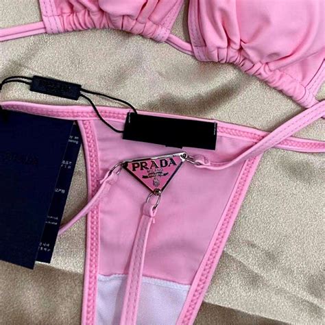 tanga prada prezzo|PRADA BIKINI TANGA PINK SIZE L .